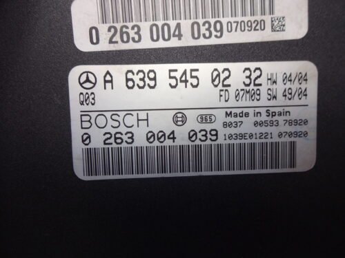 0263004039 A6395450232 Q03 Centralita parktronic Mercedes Vito Viano 0263004039 A6395450232 Q03