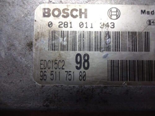 Centralita del motor Peugeot Citroen Bosch 9651175180 0281011343