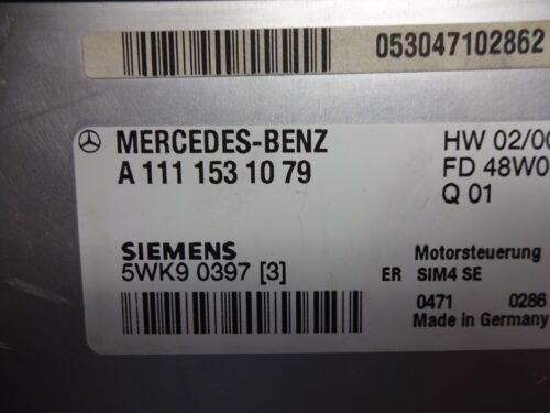 A1111531079 5WK90397 Centralita del motor Mercedes Clase C C180 A1111531079 5WK90397