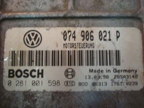 Centralita del motor VW 074906021P BOSCH 0281001597 0281001598 0281001597/598