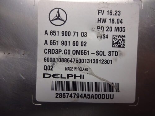 Centralita del motor Mercedes Sprinter A6519007103 A6519016002