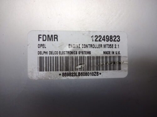 Centralita del motor Opel Combo Meriva 12249823 MT35E 2.1
