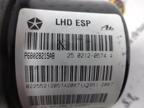 ABS DODGE CALIBER P68028215AB 25021205744 28526049003 25092843623 25061335023