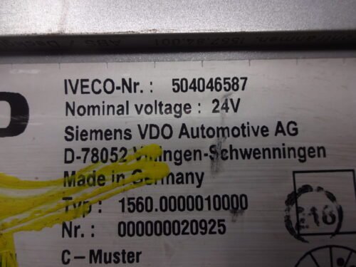 Cuadro de instrumentos  Iveco Eurocargo 504046587 15600000010000