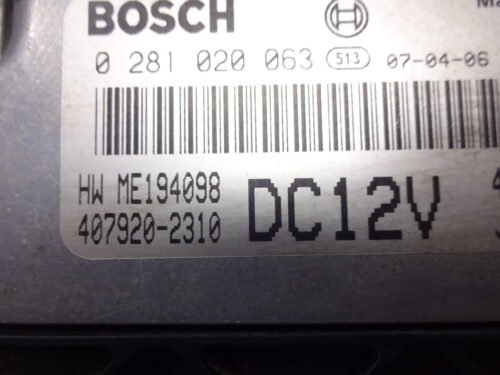 Centralita del motor Mitsubishi Canter 0281020063 407920-2310 4079202310 DC12V