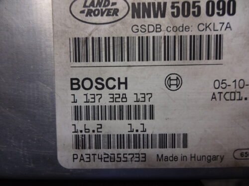 Unidad de control  Land Rover Range Rover Sport NNW505090 1137328137