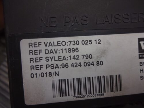 BSI Caja de fusibles Citroen Peugeot VALEO 73002512 PSA 9642409480