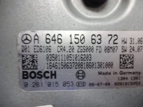 Centralita del motor Mercedes Sprinter W906 A6461506372 0281015053