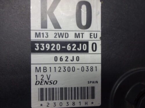 Centralita del motor Suzuki 3392062J0 33920-62J0 3392062J00 33920-62J00 MB112300-0381