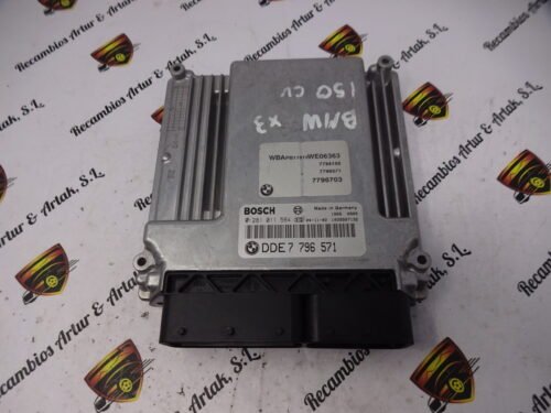 Centralita del motor BMW X3 E83 DDE7796571 DDE 7796571 0281011564