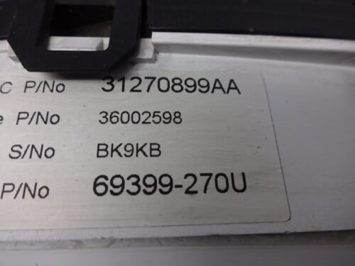 Cuadro de instrumentos Volvo V70 V60 S60 36002598 31270899AA 69399-270U
