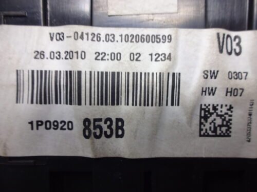 Cuadro de instrumentos SEAT ALTEA 1P0920853B 1PO920853B