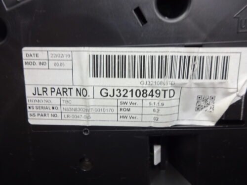 Cuadro de instrumentos LAND ROVER RANGE EVOQUE GJ3210849TD
