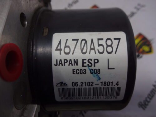Unidad hidráulica del ABS Mitsubishi Outlander ASX 4670A587 06210218014 06210958133 06261337071