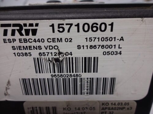 ABS Peugeot 407 9658028480 S118676001L