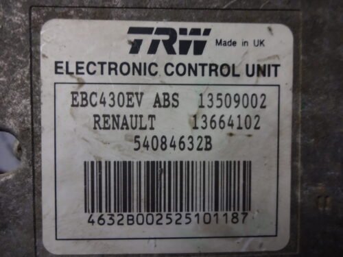 ABS Renault Master Movano INTERSTAR 8200003510 91165925 13664102 54084632B 13509002 13664102