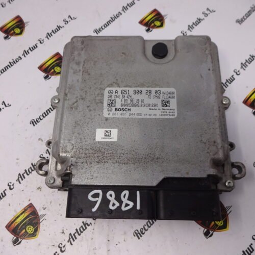 Centralita del motor Mercedes-Benz VITO 0281031244 A6519002803 A6519012802