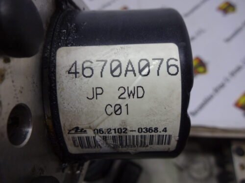 ABS Mitsubishi Grandis 4670A076 JP2WDC01 JP 2WD C01 06210203684 06210905563