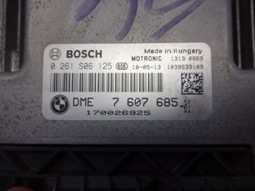 Centralita del motor Mini Cooper 0261S06125 DME7607985-01 7607985