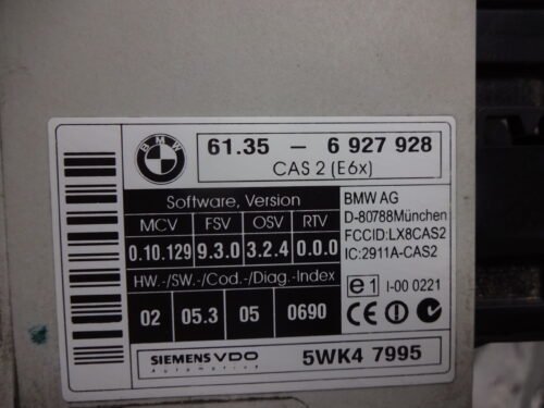 Unidad de control BMW E60 E61 61356927928 61.35-6927928 5WK47995