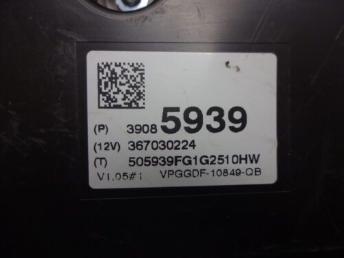 Cuadro de instrumentos OPEL 367030224 39085939 VPGGDF10849QB VPGGDF-10849-QB