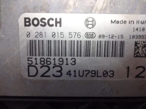 Centralita del motor Fiat Ducato 0281015576 51861913 D2341U79L03