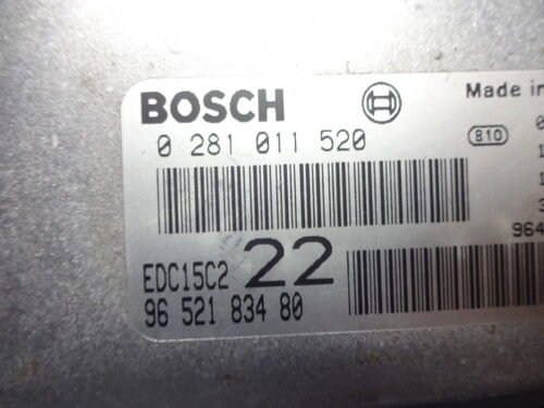 Centralita del motor Peugeot Citroen 0281011520 9652183480 EDC15C2