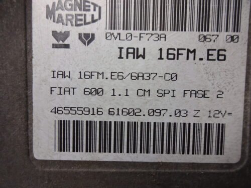 Centralita del motor FIAT IAW16FME6 46555916 6160209703