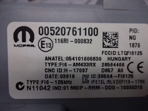 Caja de fusibles FIAT DOBLO 00520761100
