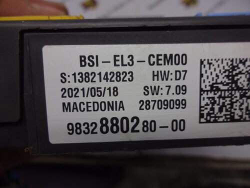 BSI Caja de fusibles CITROEN PEUGEOT 983288028000 9832880280-00 BSI-EL3-CEM00