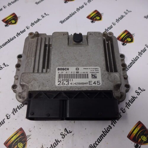 Centralita del motor FIAT DOBLO 0281017012 51899611 263