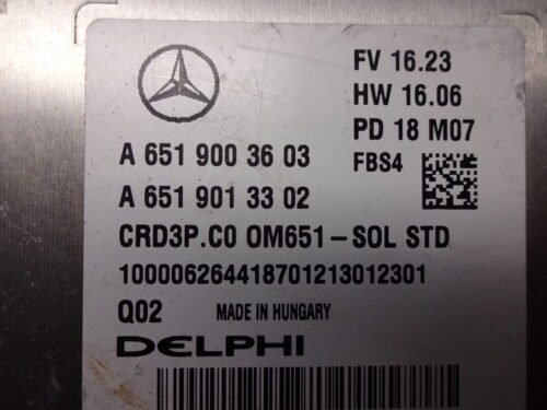 Centralita del motor Mercedes Sprinter A6519003603 A6519013302