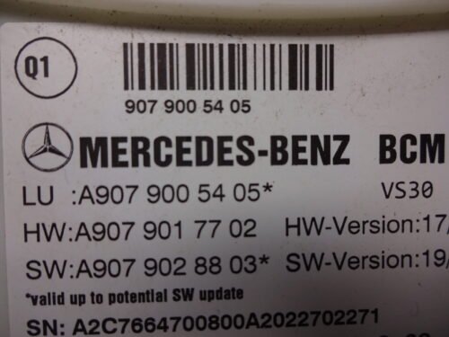 BCM Caja de fusibles  Mercedes Sprinter A9079005405 A9079017702 A9079028803