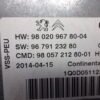 Control unit CITROEN 9802096780-04 9679123280 9805721280-01