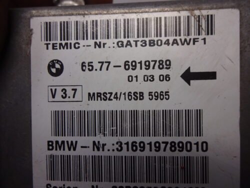 Unidad de control BMW 5 E39 65776919789 65.77-6919789