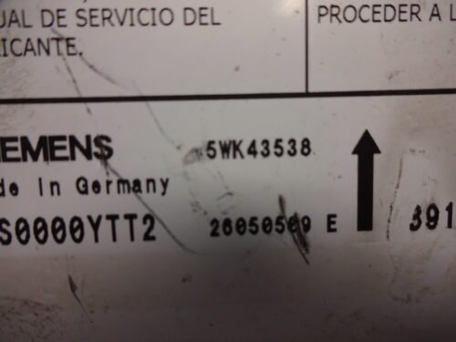 Unidad de control Suzuki Swift 38910-62J02-000 5WK43538 3891062J02
