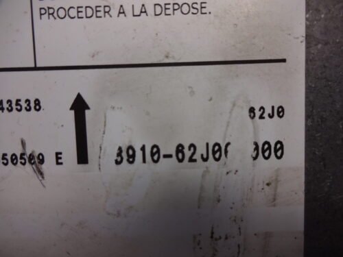 Unidad de control Suzuki Swift 38910-62J02-000 5WK43538 3891062J02