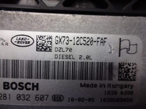 Centralita del motor  Land Rover Jaguar  GX73-12C520-FAF 0281032607 GX7312C520FAF