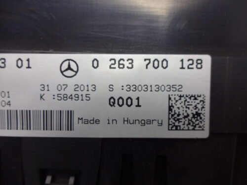 Cuadro de instrumentos Mercedes W176  A1769009301 0263700128 A1769010601 A1729027704