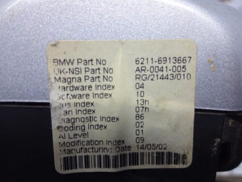 Cuadro de instrumentos BMW Mini Cooper 62116913667 6211-6913667