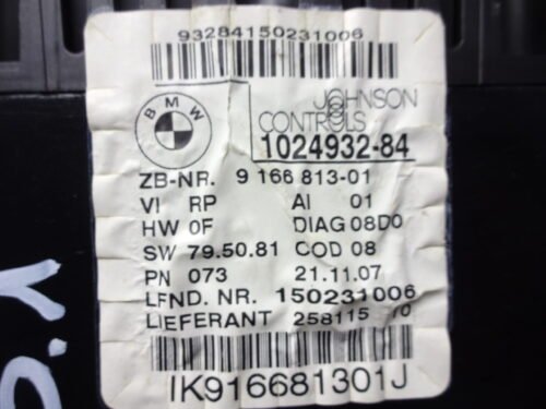 Cuadro de instrumentos BMW 9166813-01 916681301