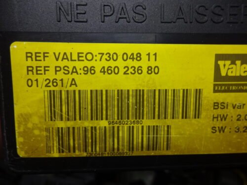 BSI Caja de fusibles PEUGEOT CITROEN 9646023680 73004811