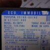 Control Unit ECU IMMOBILIZER TOYOTA 8978060160 89780-60160 627862-000