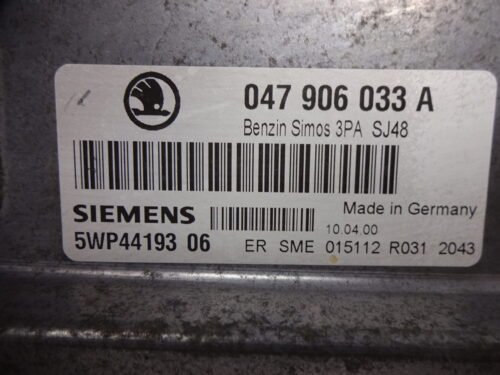Centralita del motor VW Skoda Fabia 047906033A 5WP4419306 5WP44193 06 047 906 033 A