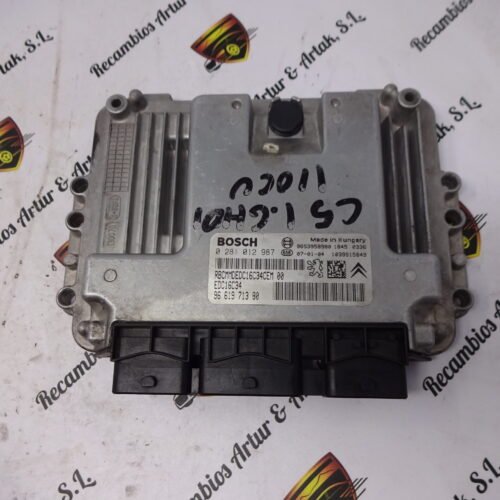 Centralita del motor CITROËN Peugeot 0281012987 9661971380