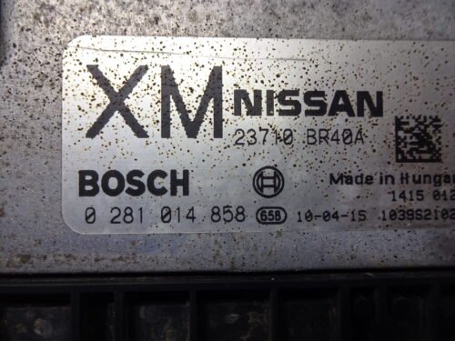 Centralita del motor Nissan Quashqai 23710BR40A 0281014858 23710 BR40A