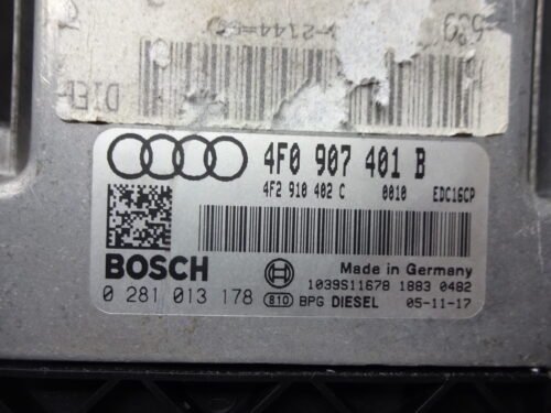 Centralita del motor AUDI A6 4F0907401B 4F2910401C BOSCH 0281013178