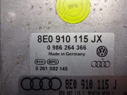 Centralita del motor AUDI 8E0910115J 0261S02145 8E0910115JX 0986264366