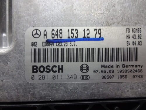 Centralita del motor  MERCEDES E320 CDI W211 A6481531279 BOSCH 0281011349