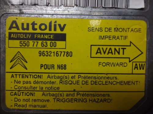 Unidad de control Citroen Xsara 550776300 9632167780